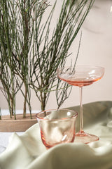 SHADOWS Coupe Glass in Suede Pink (Set of 2) - KLIMCHI