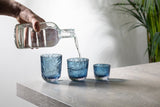 Crust Drinking Glasses in Underlay Blue Smoke (Set of 2) - KLIMCHI