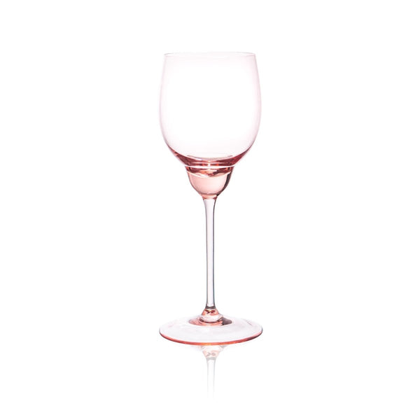 SHADOWS White Wine Glass in Suede Pink (Set of 2) - KLIMCHI