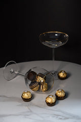SHADOWS <br> GOLDEN LUX <br> Coupe Glass (Set of 2) - KLIMCHI
